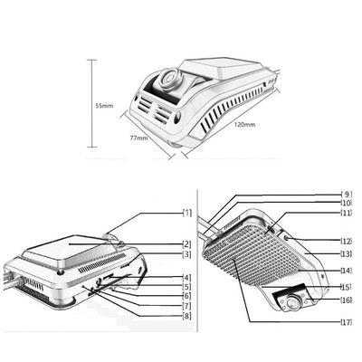 AI 4G Wi-Fi 1080P Alarm zmęczenia System wspomagania jazdy Dashcam CMSV6 GPS ADAS DSM BSM