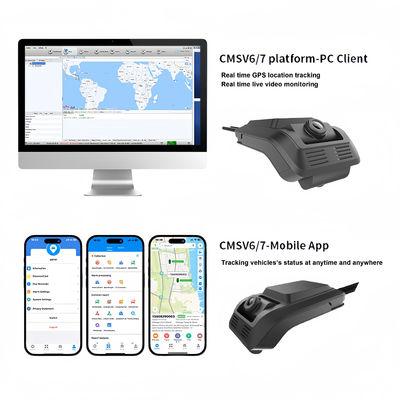 Przednia, tylna, wewnętrzna kamera dla taksówkarzy, Firecore HX-816 24H, rejestracja 4G, Wi-Fi, G-sensor, DMS, ADAS, BSD