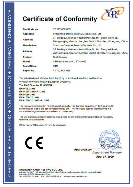 Chiny Shenzhen Firecore Technology Co., Ltd. Certyfikaty